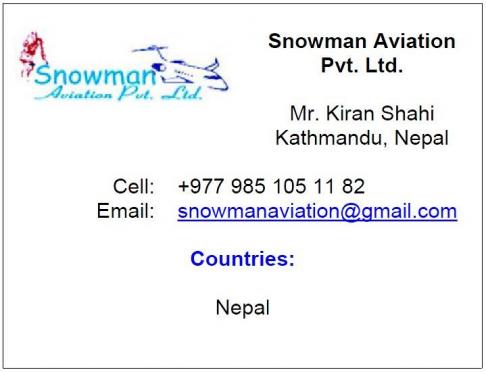 InAvia Partner Snowman Aviation Pvt. Ltd.